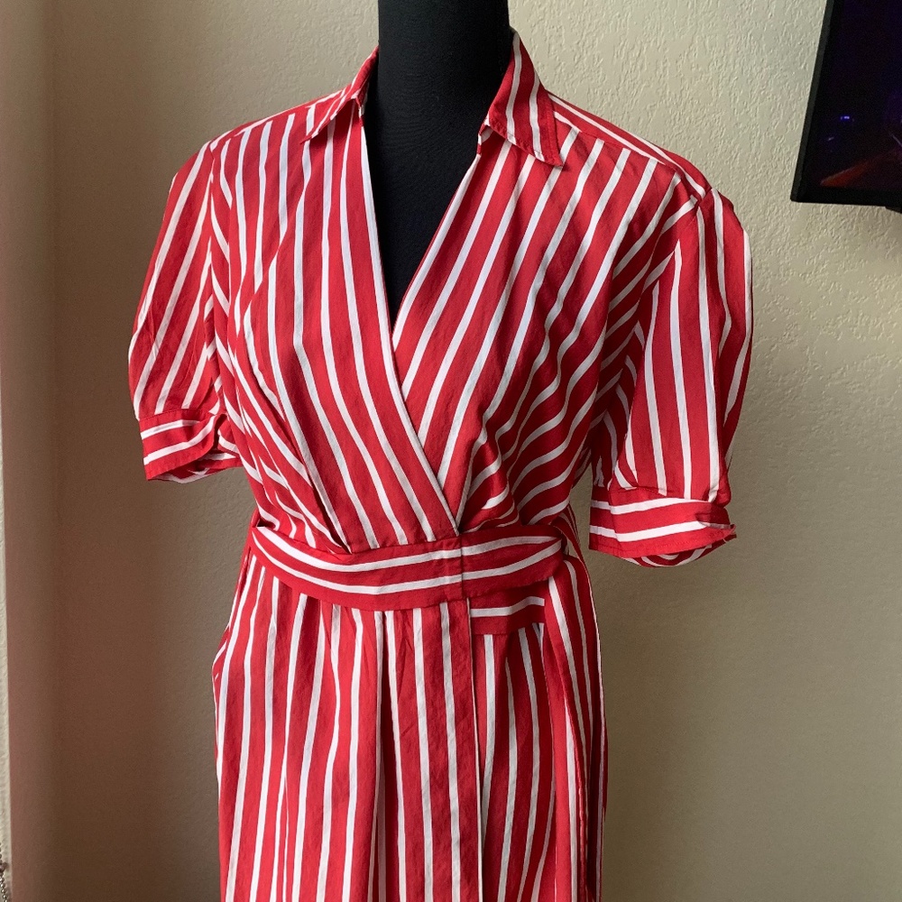 Striped Sandro Wrap Dress